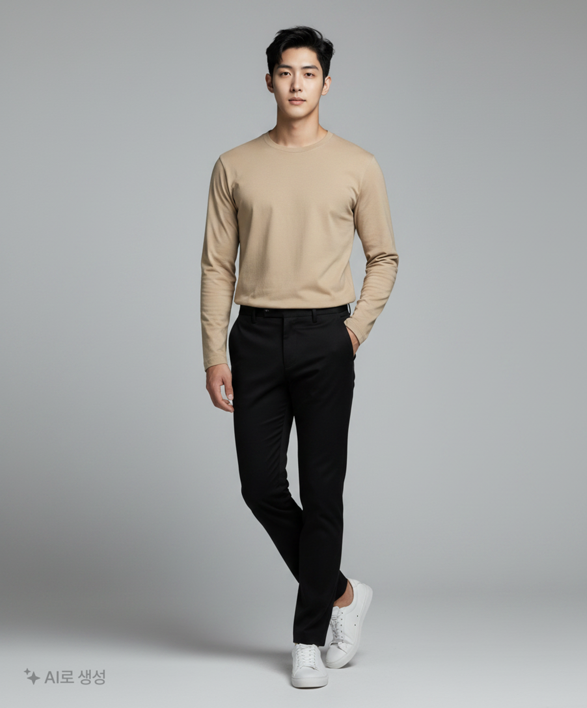 지오다노(GIORDANO) 긴소매 티셔츠 L