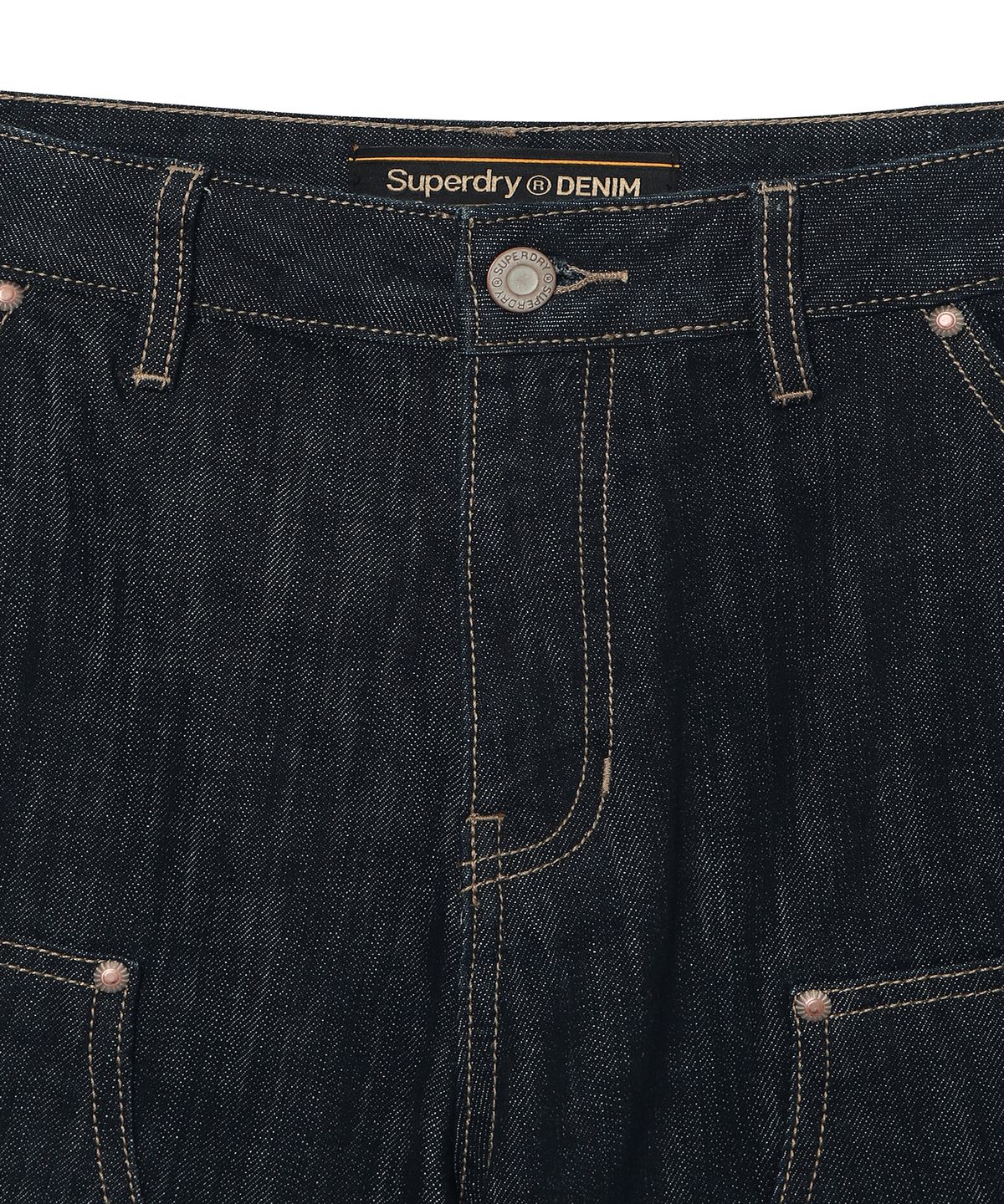 슈퍼드라이(SUPERDRY) 우먼스 카펜터 버뮤다 데님 숏팬츠 로우데님 SDFLHCQ01RAW