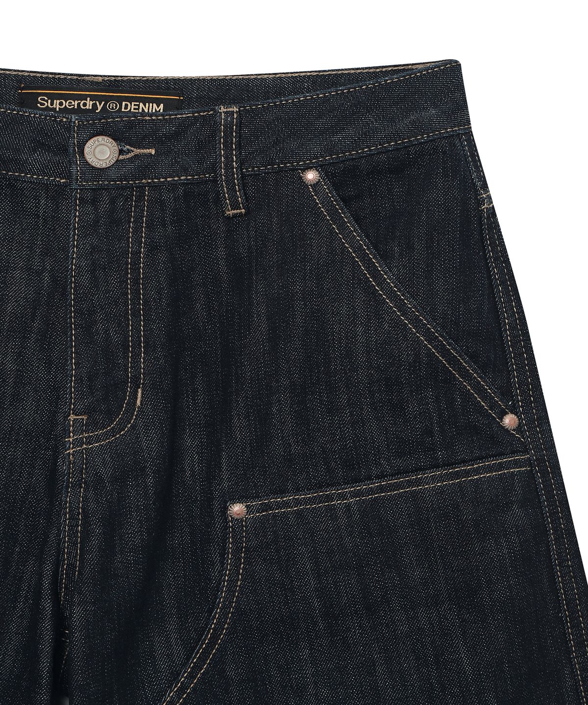 슈퍼드라이(SUPERDRY) 우먼스 카펜터 버뮤다 데님 숏팬츠 로우데님 SDFLHCQ01RAW