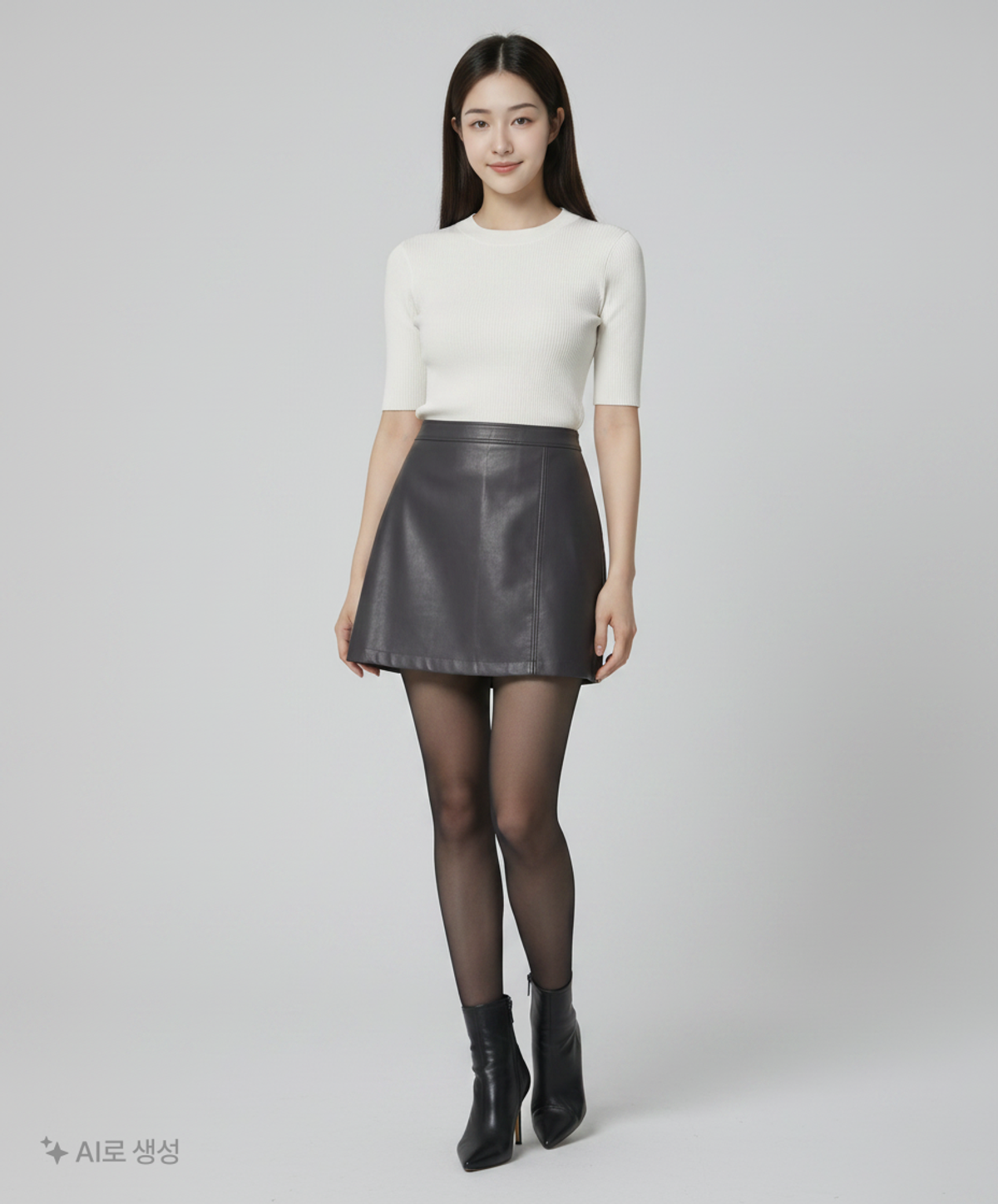 미쏘(MIXXO) 비건레더 미니 A라인 스커트_MIWWHD962C 24