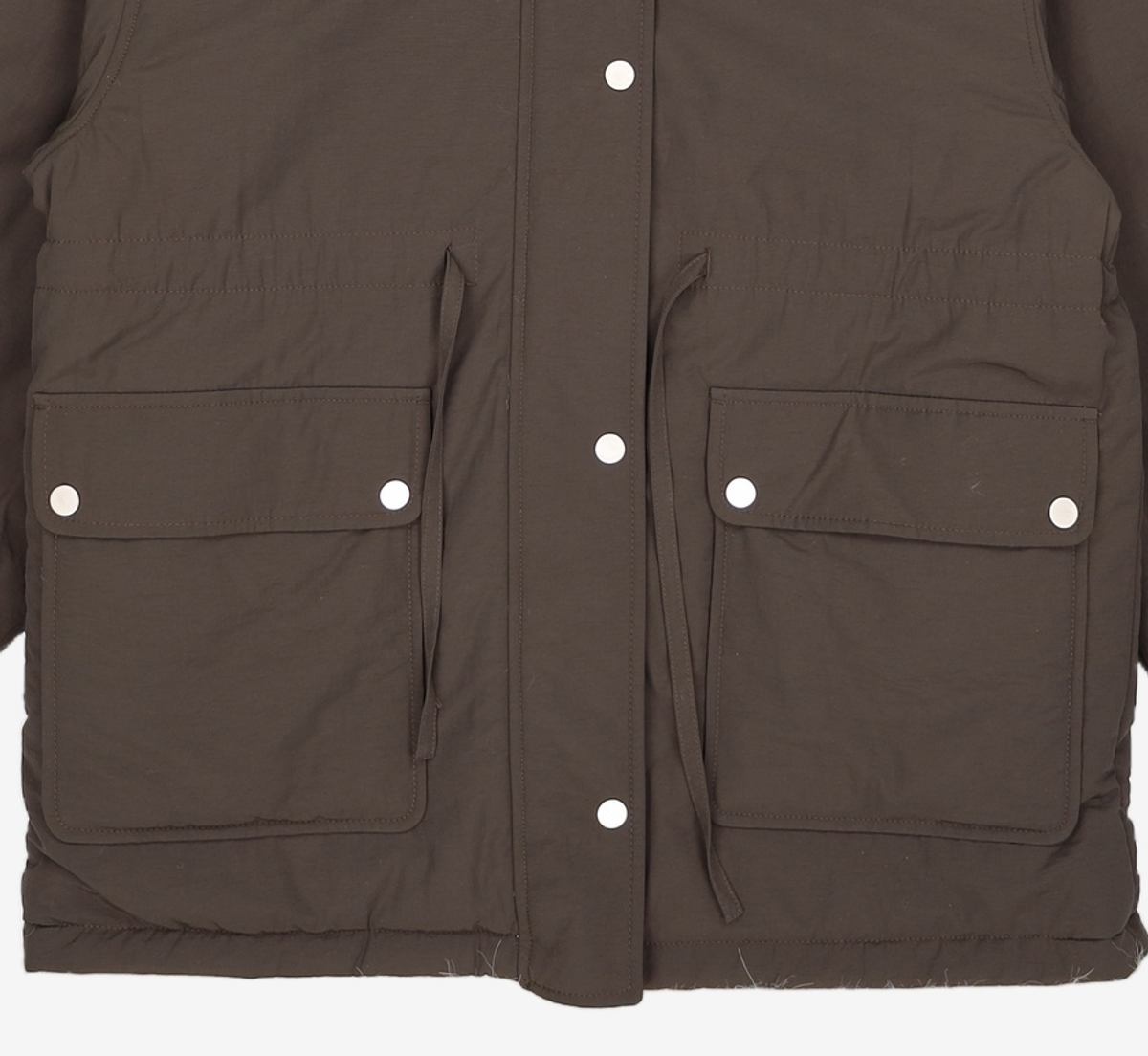 룩캐스트(LOOKAST) 벨라 리버시블 비건 퍼 패딩_브라운 / BELLA RIVERSIBLE VEGAN FUR PADDING_BROWN ONE
