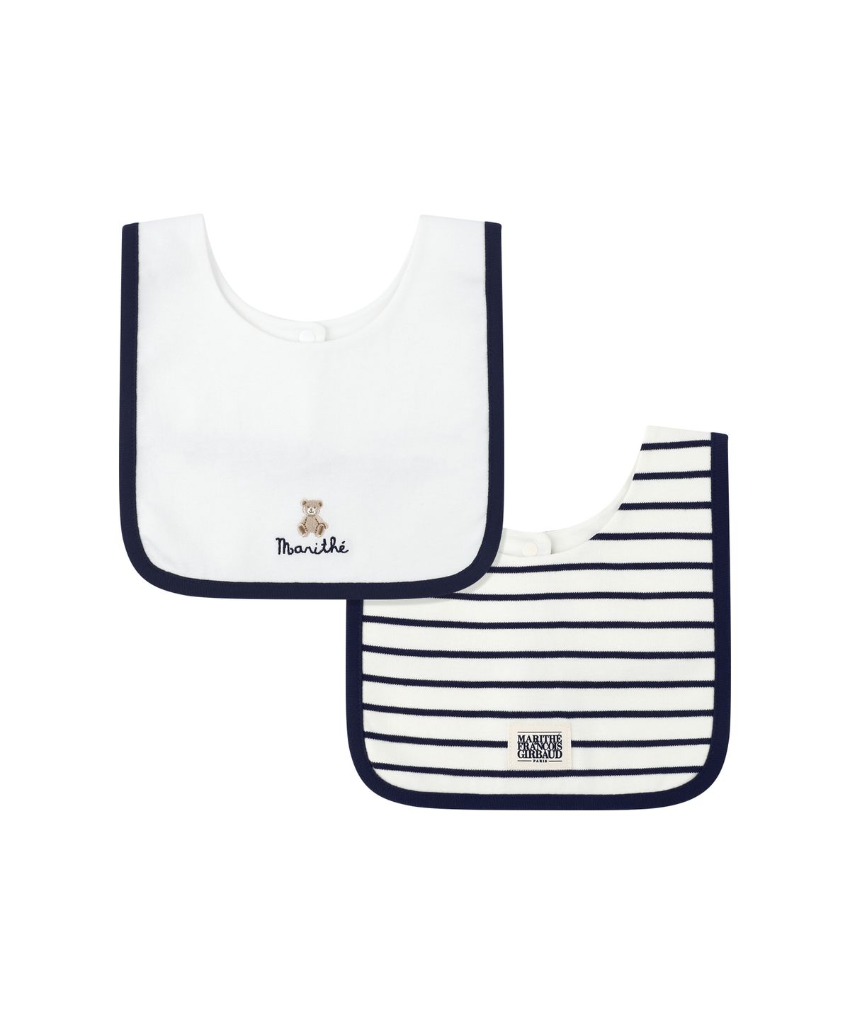 마리떼 키즈(MARITHÉ KIDS) BABY BIB 2PACK GIFT SET navy