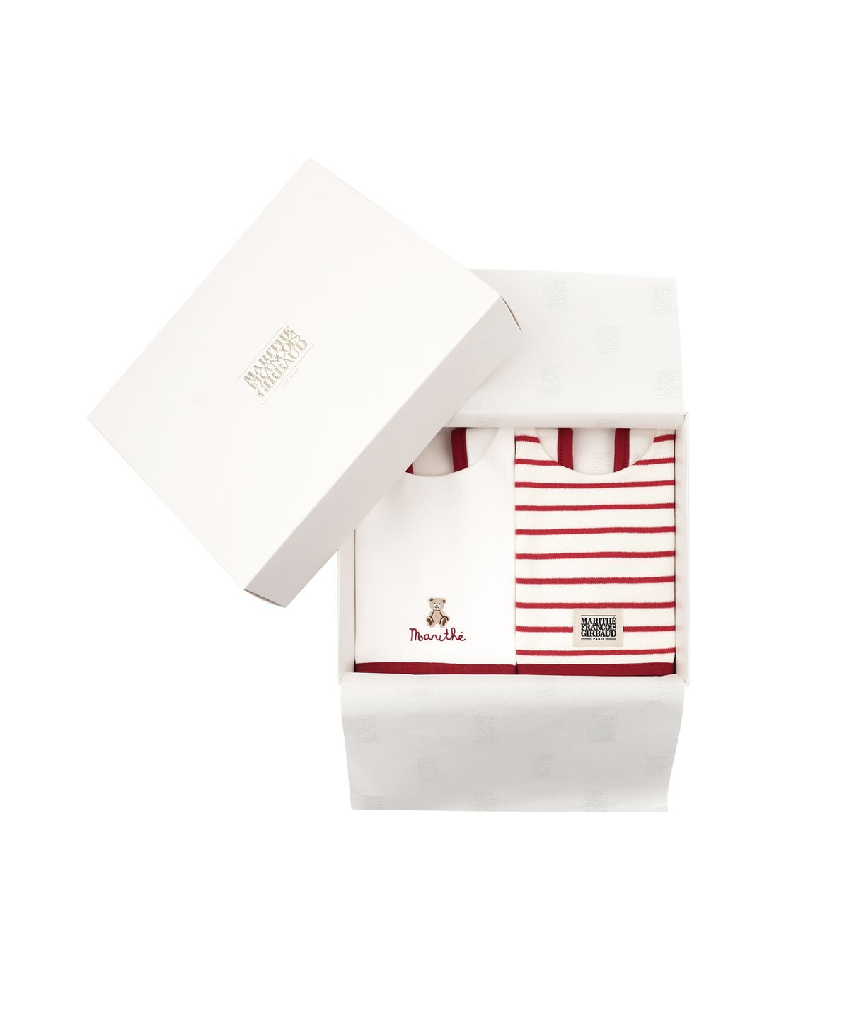 마리떼 키즈(MARITHÉ KIDS) BABY BIB 2PACK GIFT SET red