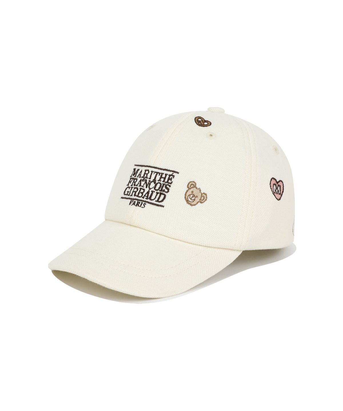 마리떼 키즈(MARITHÉ KIDS) BABY CLASSIC LOGO EMBROIDERY BALL CAP ivory