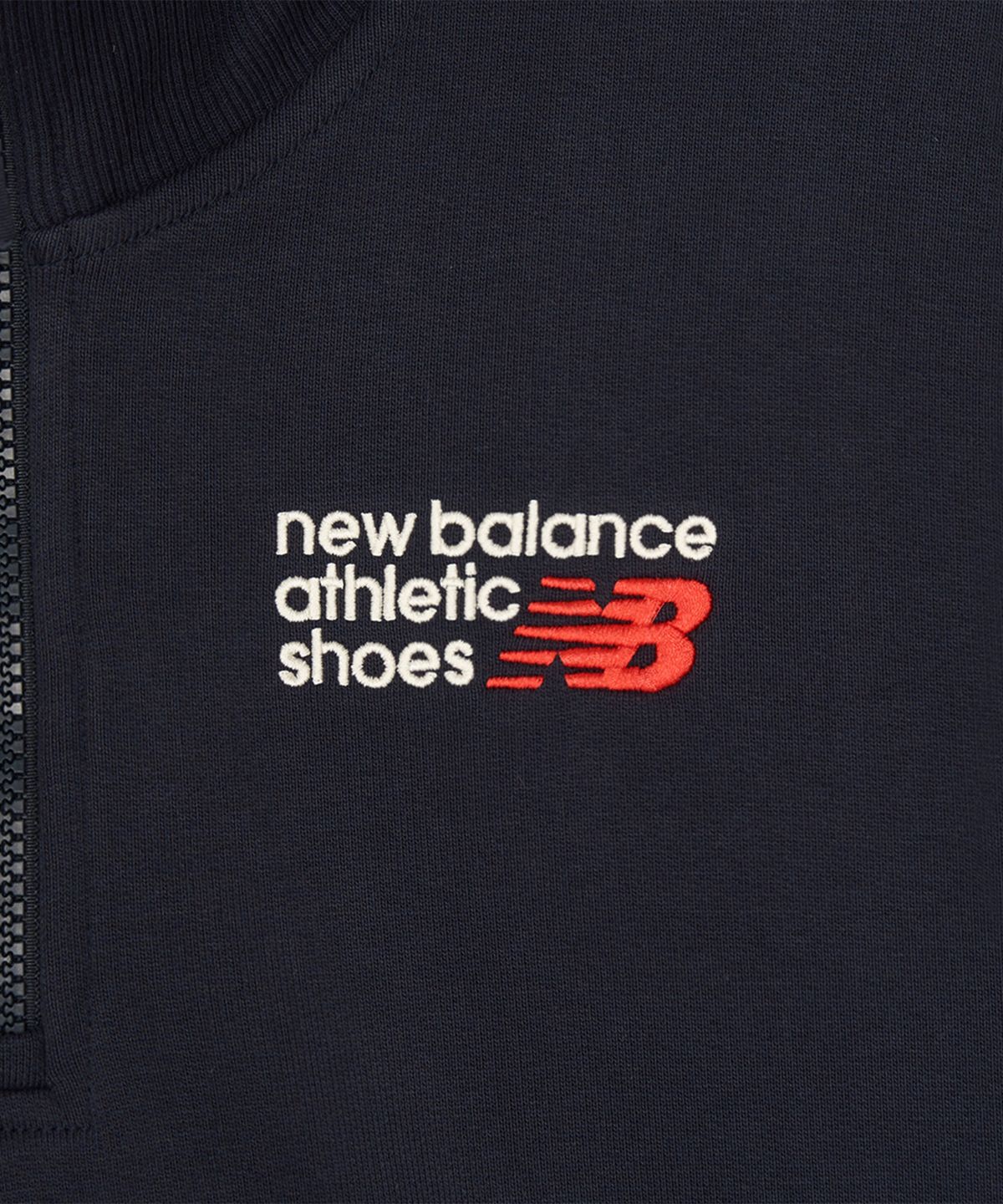 뉴발란스(NEW BALANCE) NBNCG4V822 / WOMEN 프리미엄 로고 반집업 (D/NAVY)