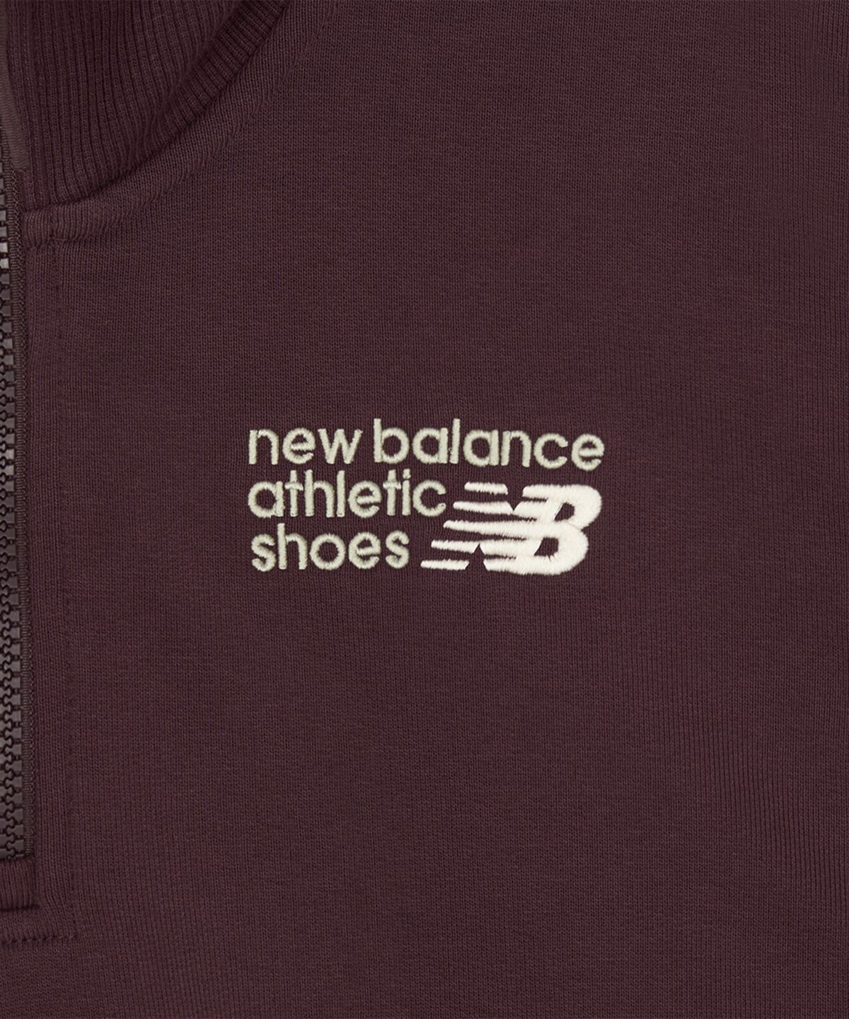 뉴발란스(NEW BALANCE) NBNCG4V822 / WOMEN 프리미엄 로고 반집업 (BURGUNDY)