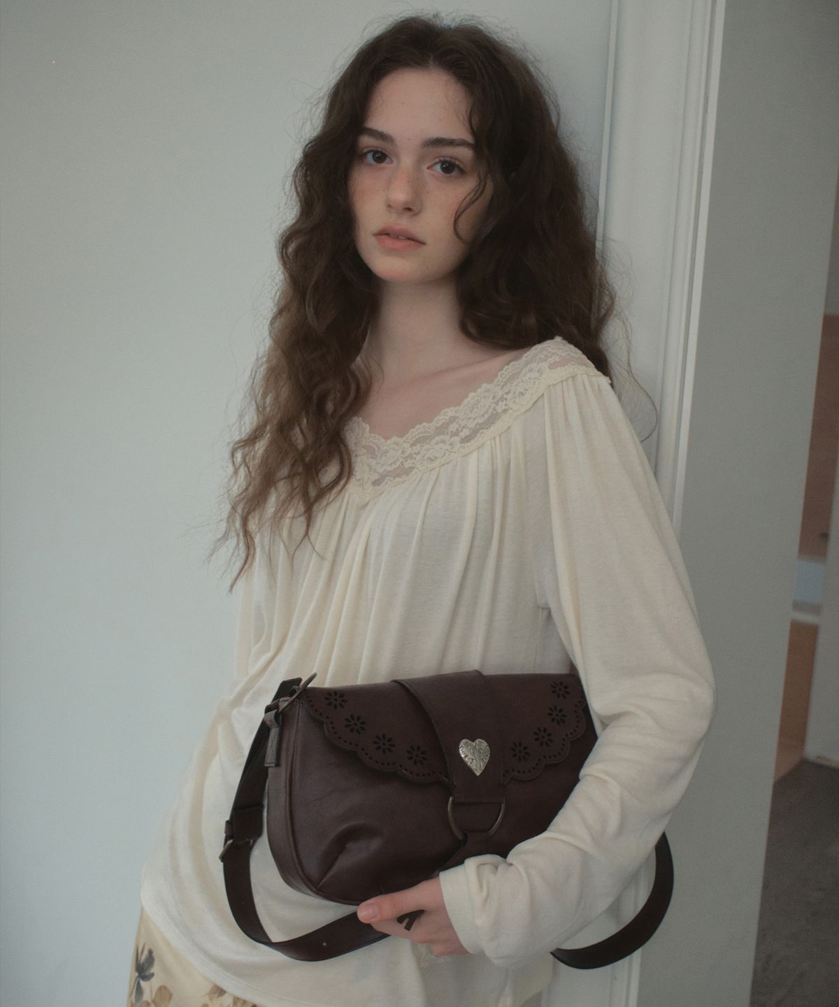 아우어노스텔지아(OURNOSTALGIA) Heirloom Tote Bag_Brown(OB6AC13)