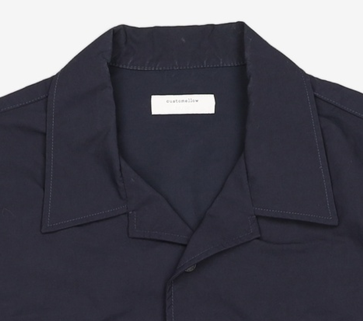 커스텀멜로우(CUSTOMELLOW) detachable sleeve overshirt_CWSAM22110NYD 100