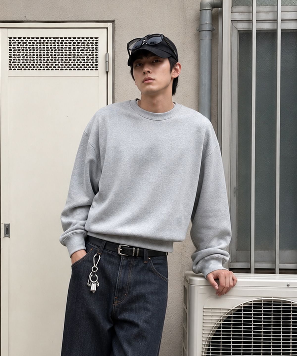 언아웃핏(AOTT) 세미 크롭핏 맨투맨2color