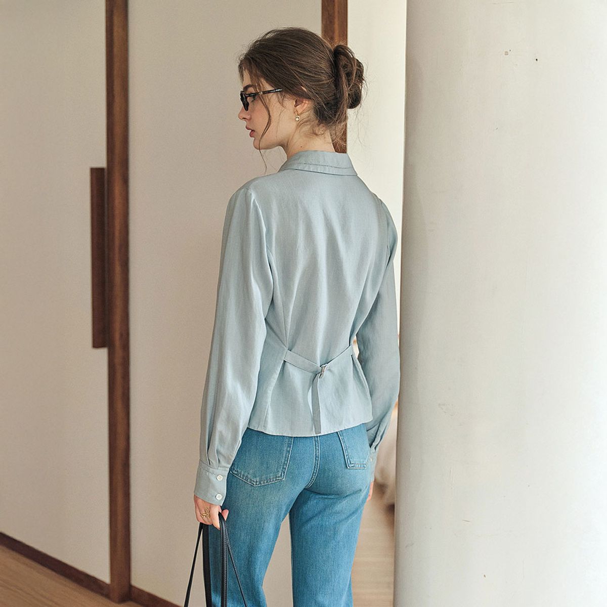 심플레트로(SIMPLE RETRO) SR_High-end slim fit shirt_2color