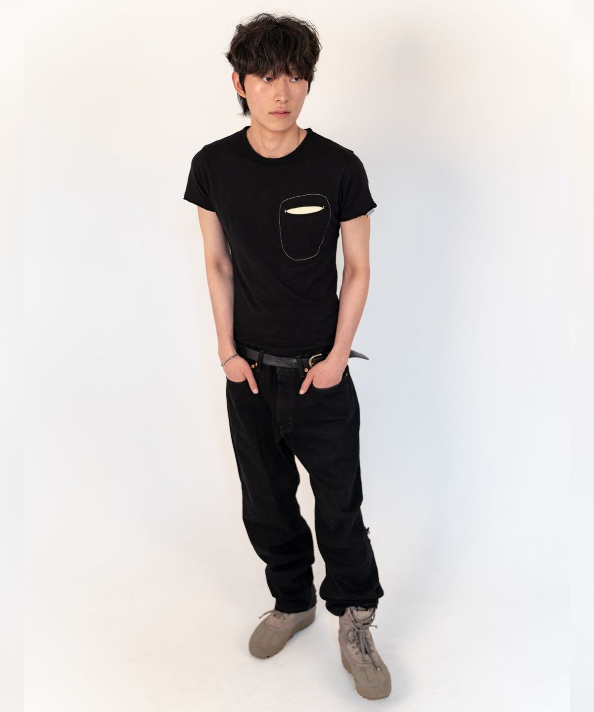 사우스포 서울(SAUSPAWSEOUL) Raw POCKET open seam - Lemon