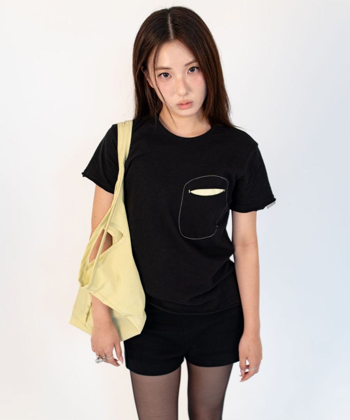 사우스포 서울(SAUSPAWSEOUL) Raw POCKET open seam - Lemon