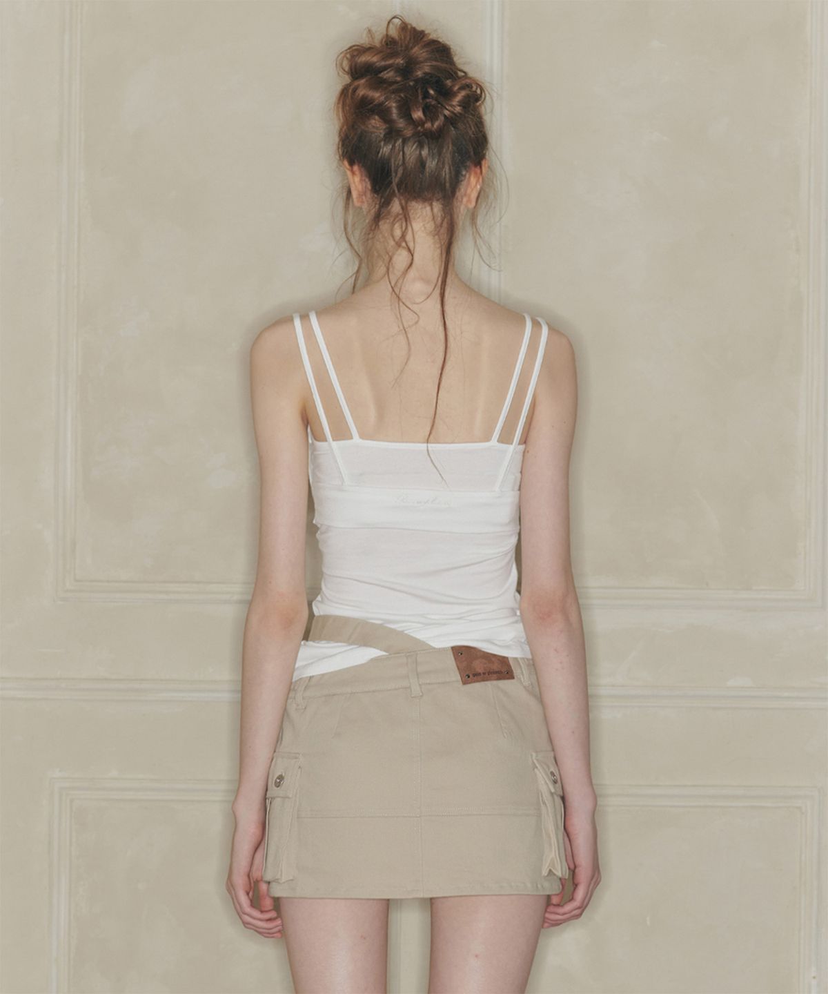 페인오어플레져(PAINORPLEASURE) CORSET PANEL TOP white
