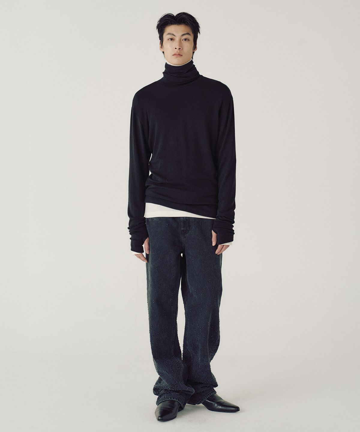 엠엠아이씨(MMIC) LAYERED BASE TURTLENECK (4 COLOR)