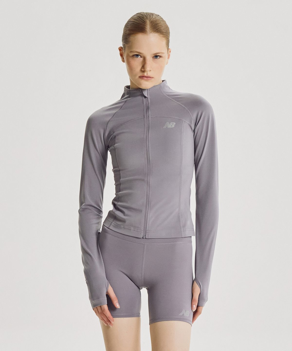 뉴발란스(NEW BALANCE) NBMDG4V912 / WOMEN 하모니 풀 집업 (L/PURPLE)