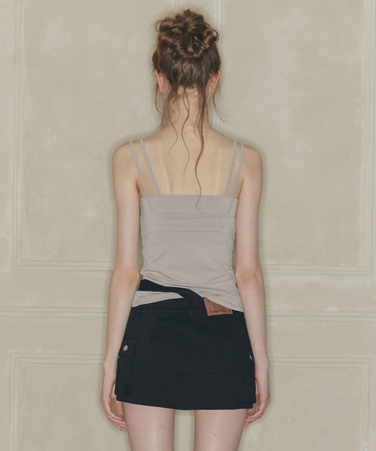 페인오어플레져(PAINORPLEASURE) CORSET PANEL TOP grey