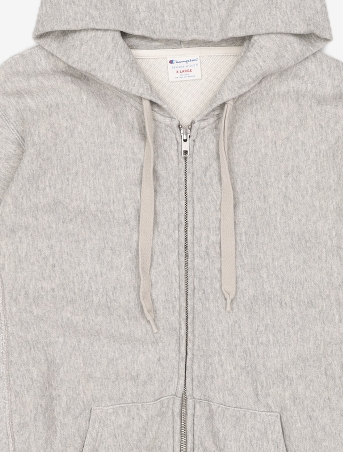 챔피온(CHAMPION) [ASIA] Reverse Weave® 10oz 논기모 풀집업 후디 (LIGHT GREY) CKTS2E738G1 XL