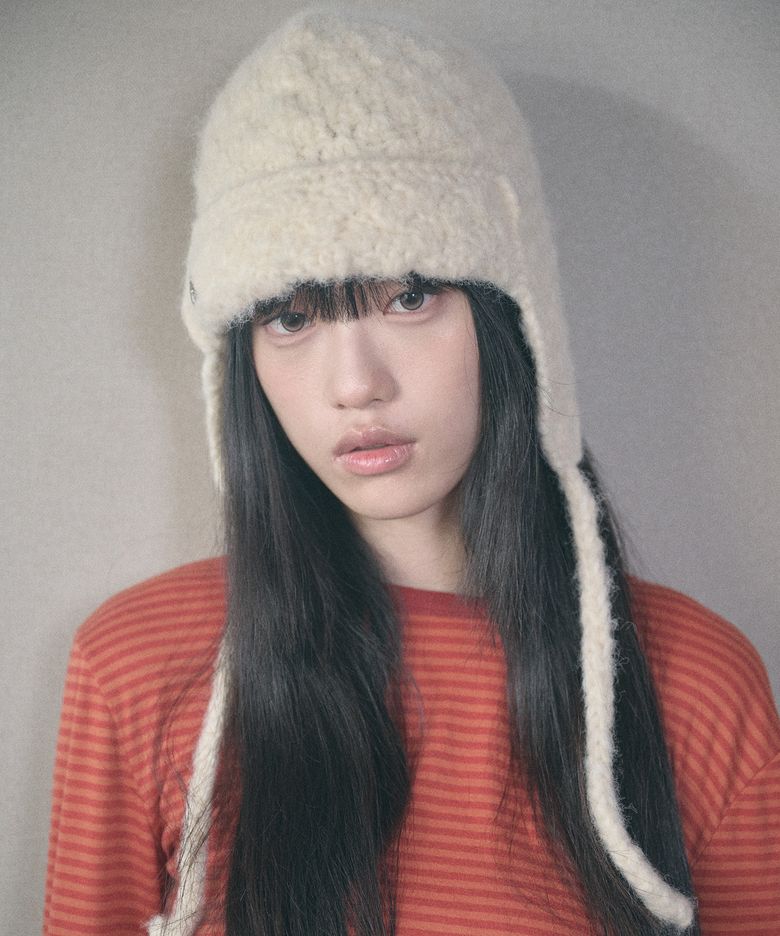 handmade crochet trooper hat cream