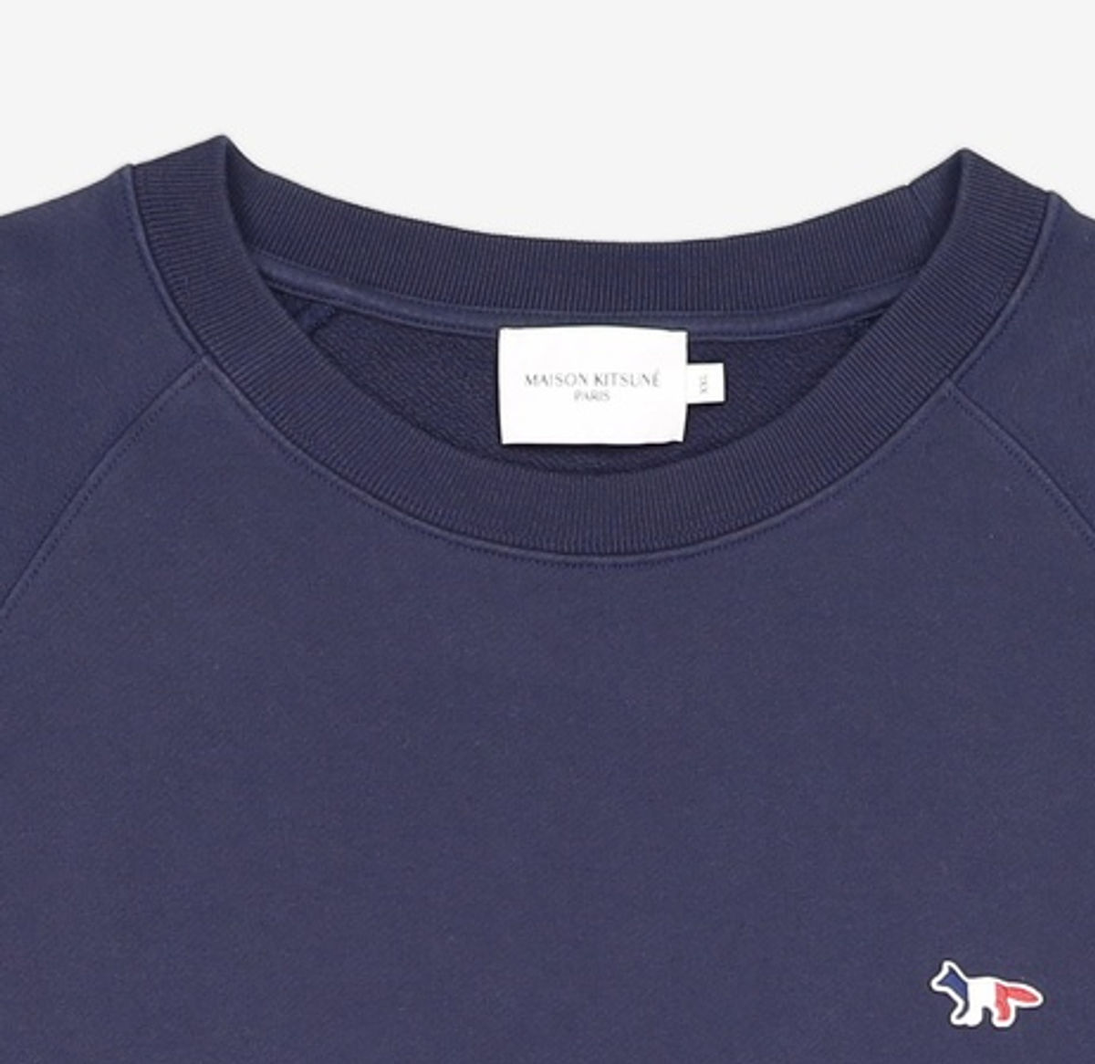 메종 키츠네(MAISON KITSUNE) 22SS 트리컬러 폭스 맨투맨 FM00322KM0001 XXL
