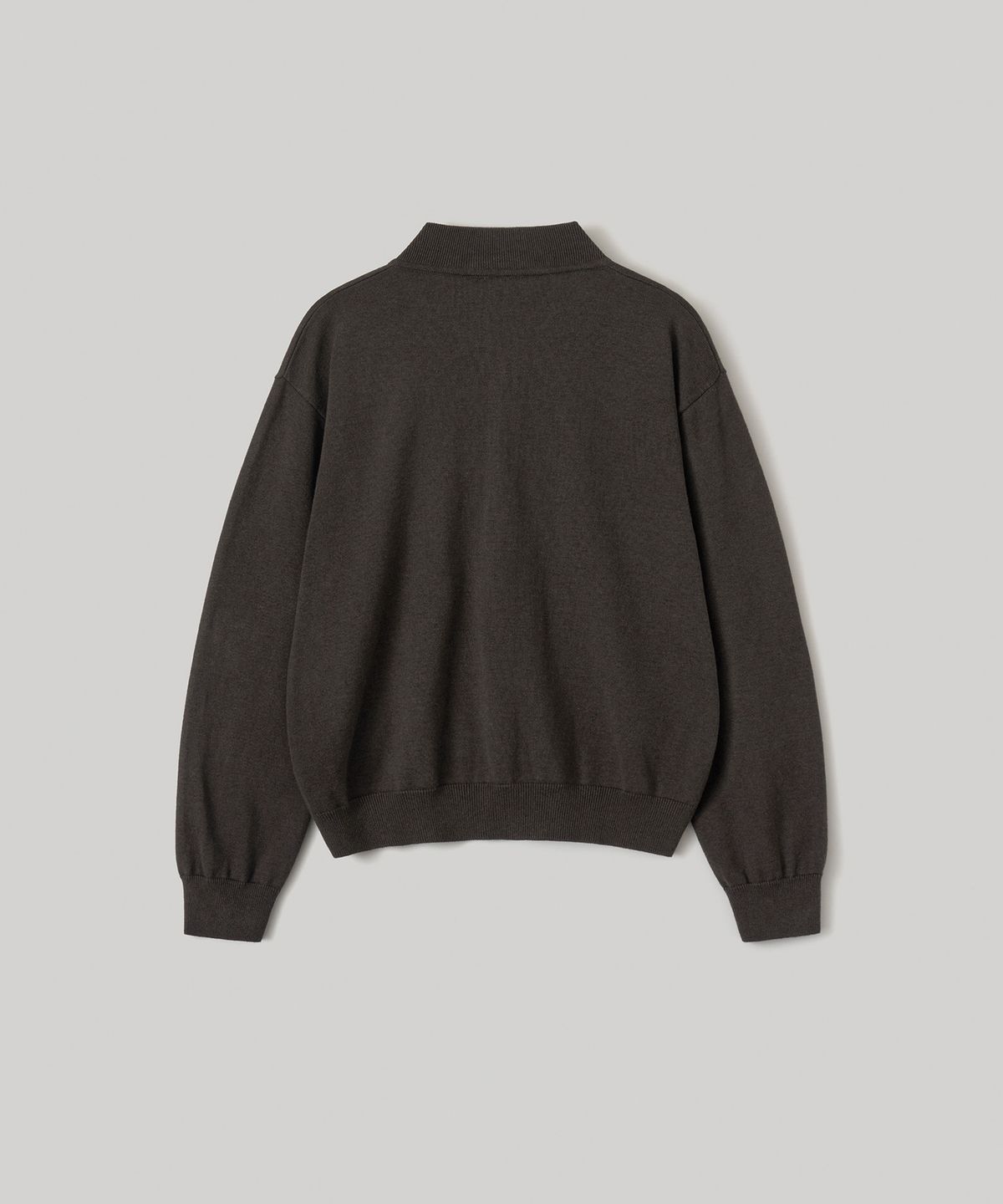 어나더 오피스(ANOTHER OFFICE) Aviator Knit Blouson (Dark Brown)