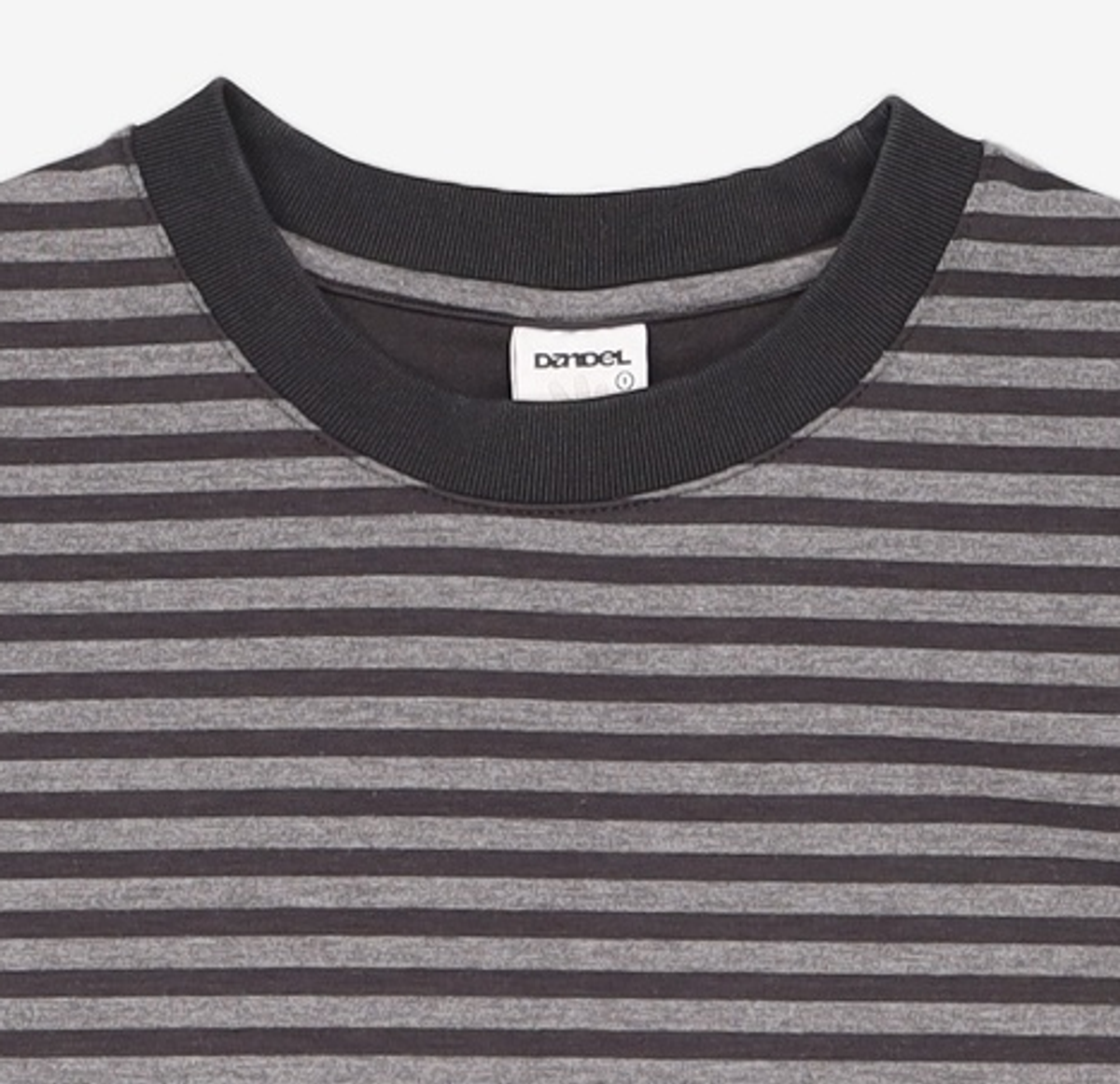 단델(DANDEL) DD murky stripe symbol tee (CHARCOAL) 1