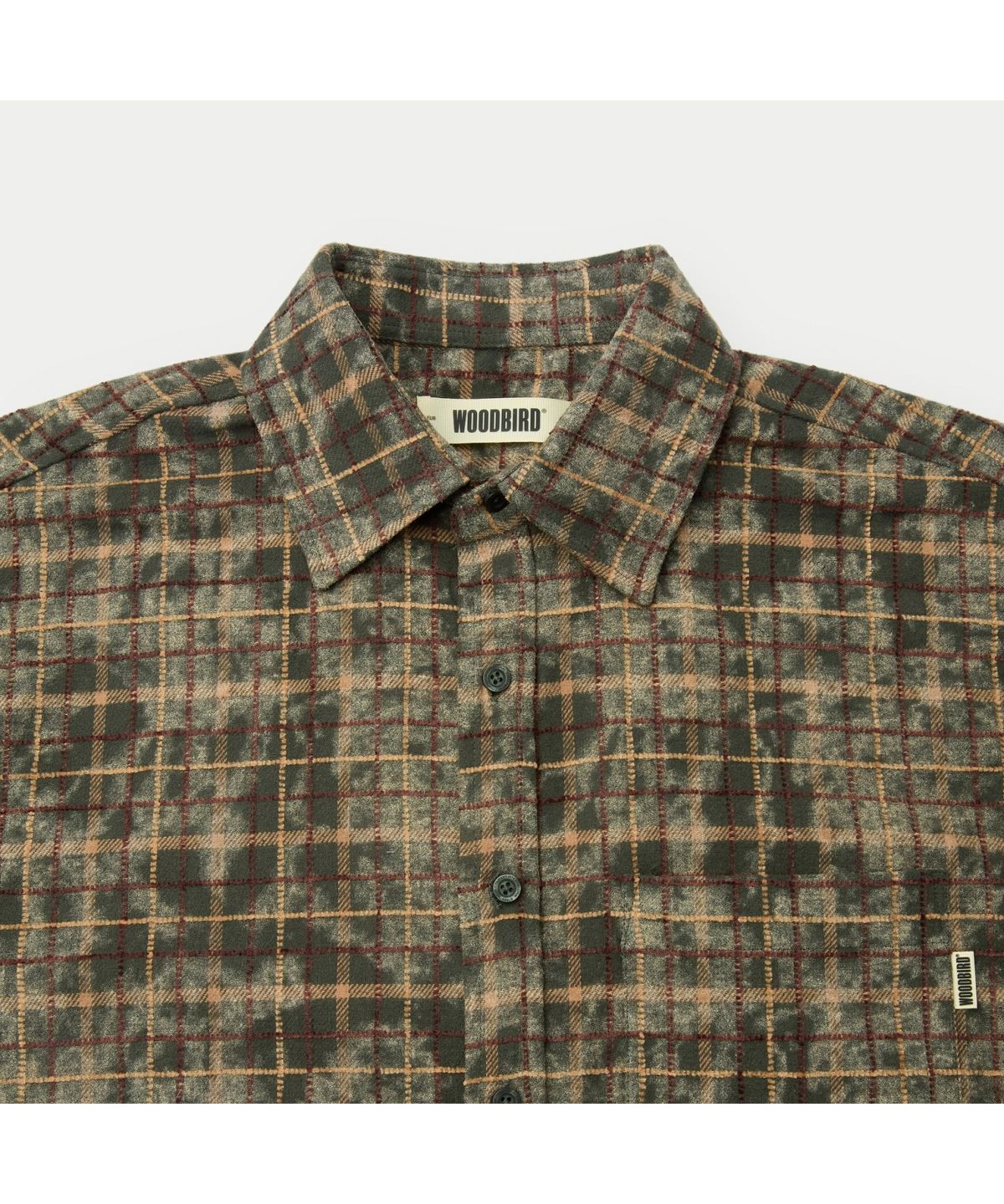 시리즈(SERIES) WOODBIRD WBJong Wash Check Shirt SOSFW26101KHX