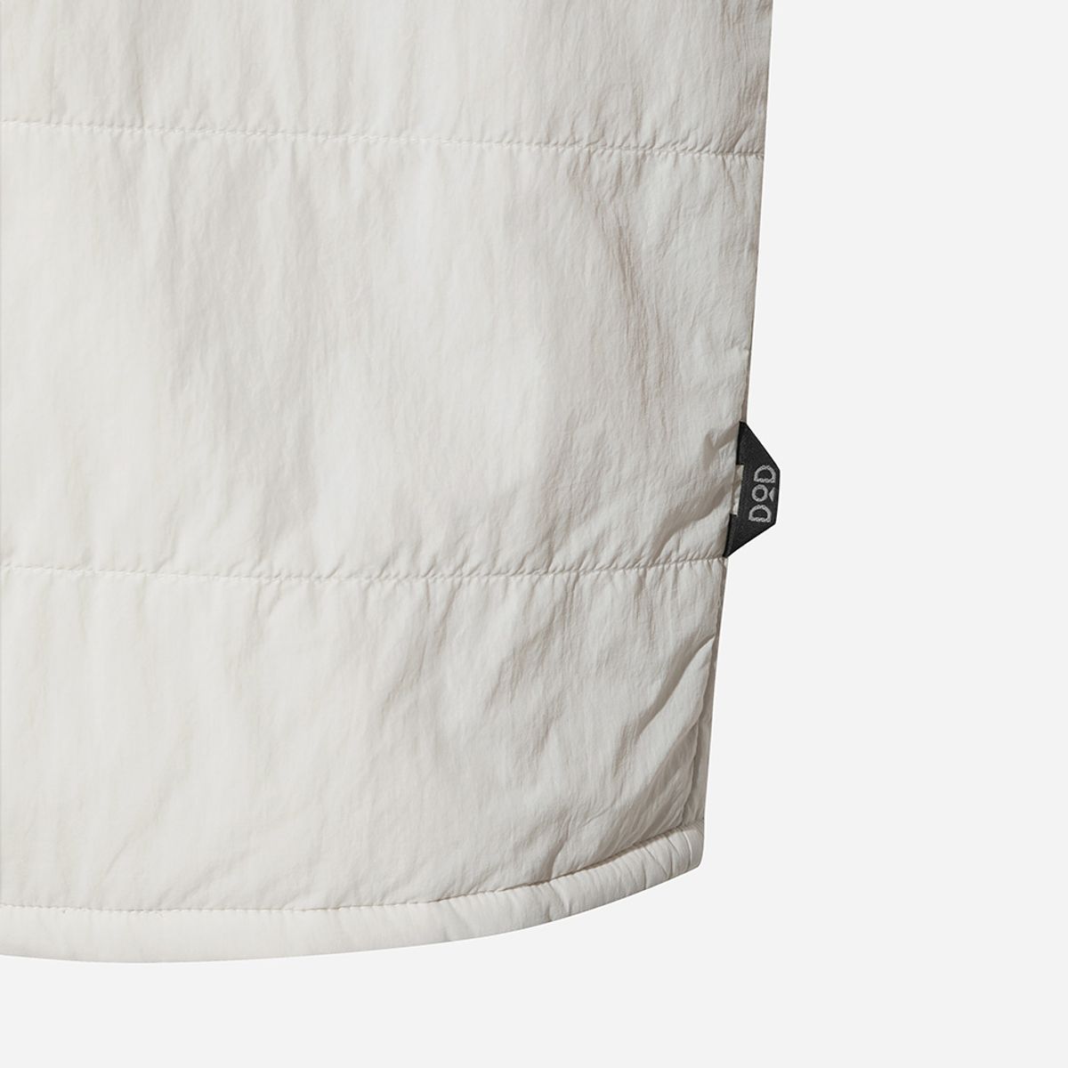 디오디(DOD) 플리스 안감 퀼팅 셔켓(WHITE)
