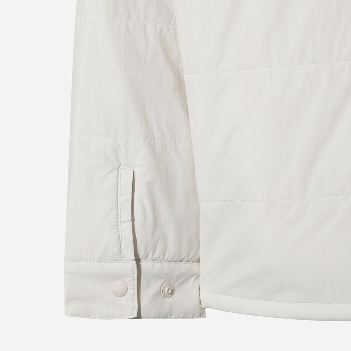 디오디(DOD) 플리스 안감 퀼팅 셔켓(WHITE)