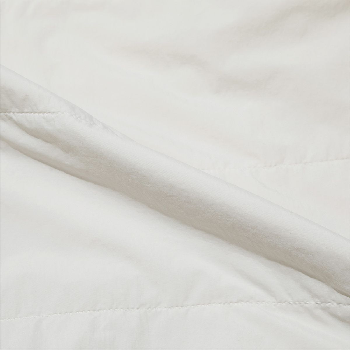 디오디(DOD) 플리스 안감 퀼팅 셔켓(WHITE)