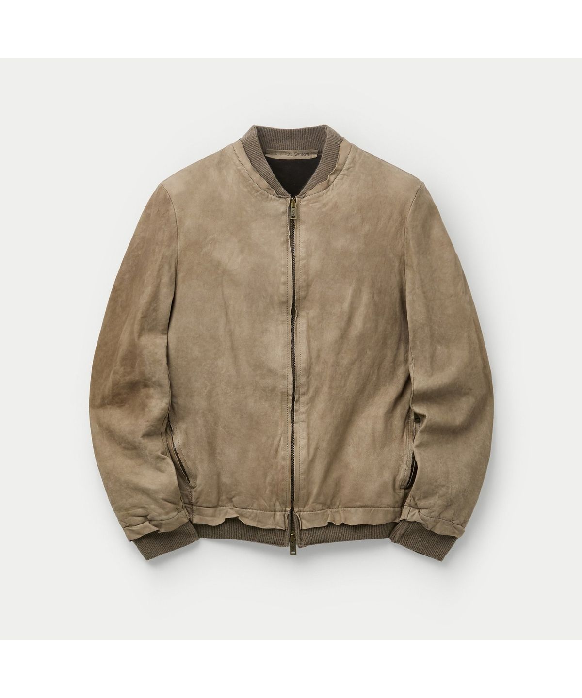 시리즈(SERIES) SALVATORE SANTORO ZIP-UP LEATHER BOMBER SVUDW26002BEX