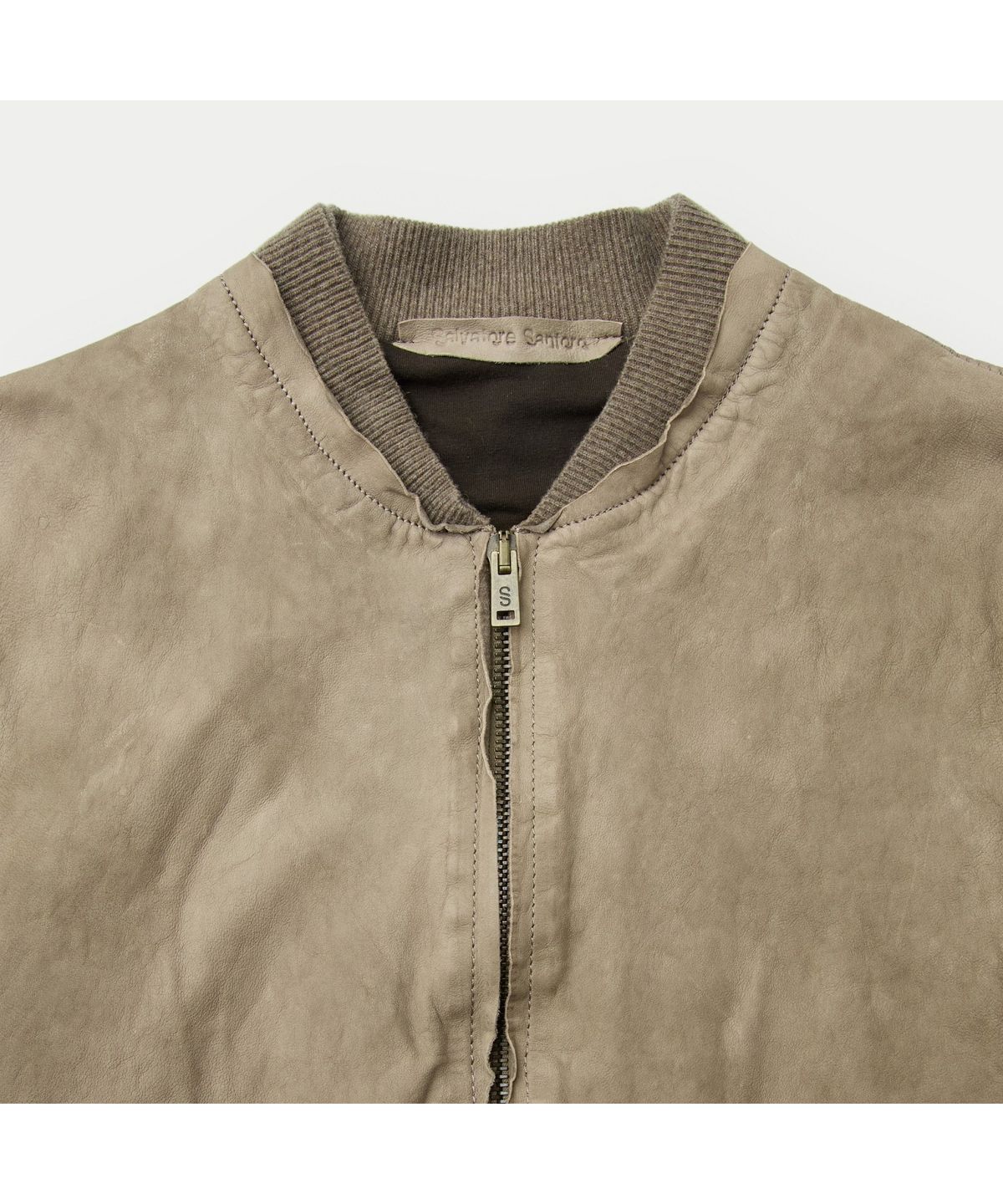 시리즈(SERIES) SALVATORE SANTORO ZIP-UP LEATHER BOMBER SVUDW26002BEX