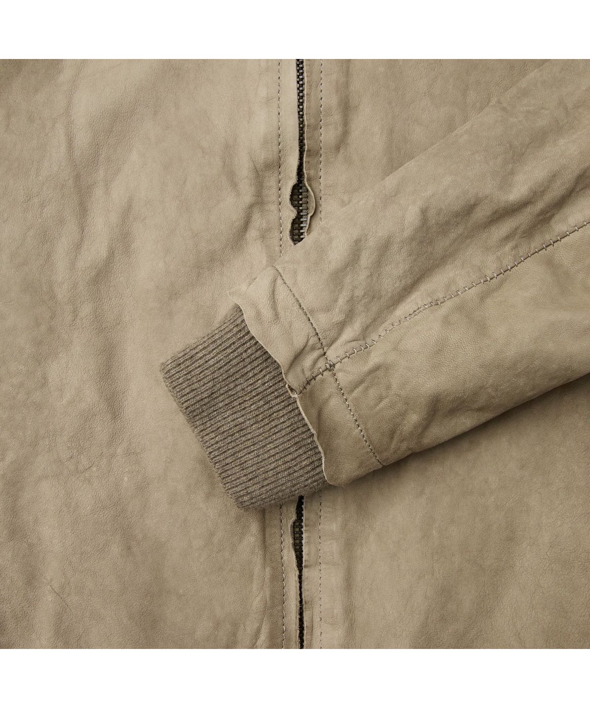 시리즈(SERIES) SALVATORE SANTORO ZIP-UP LEATHER BOMBER SVUDW26002BEX