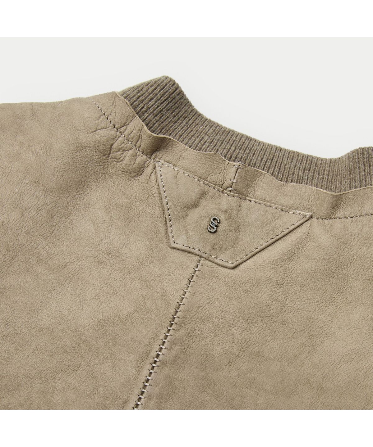 시리즈(SERIES) SALVATORE SANTORO ZIP-UP LEATHER BOMBER SVUDW26002BEX