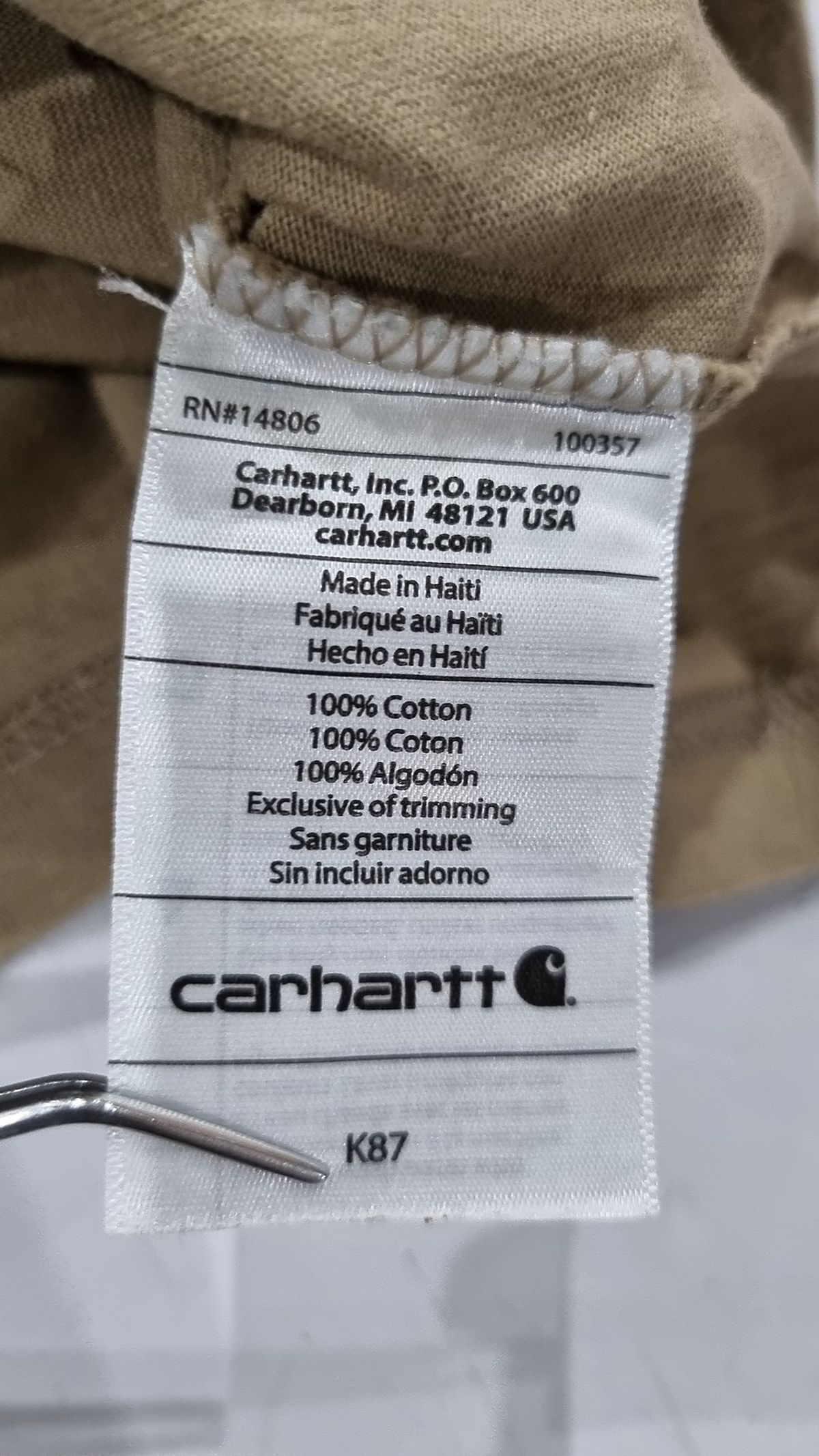 칼하트(CARHARTT) 반소매 티셔츠 2XL
