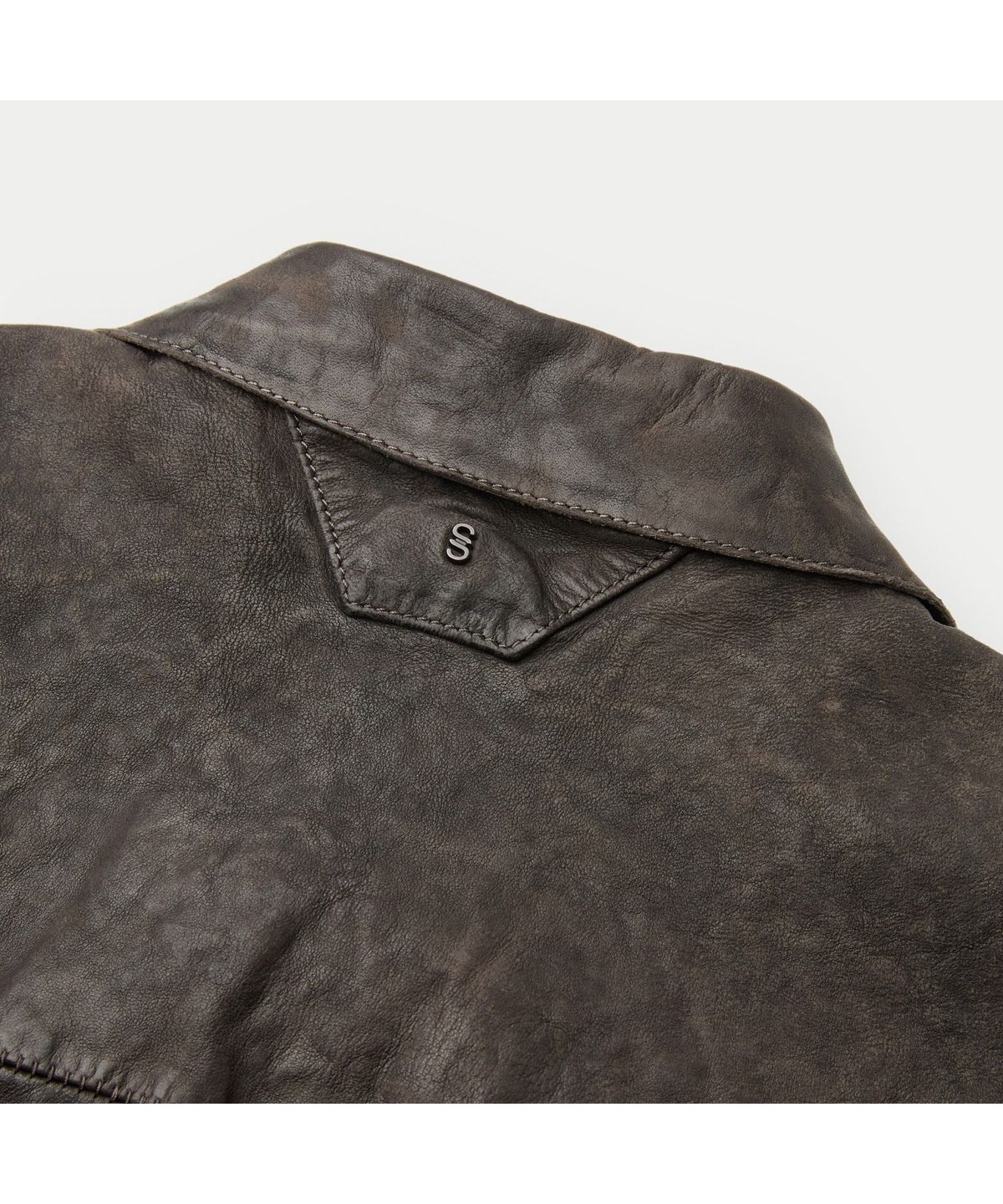 시리즈(SERIES) SALVATORE SANTORO ZIP-UP LEATHER JACKET SVUDW26001BRX