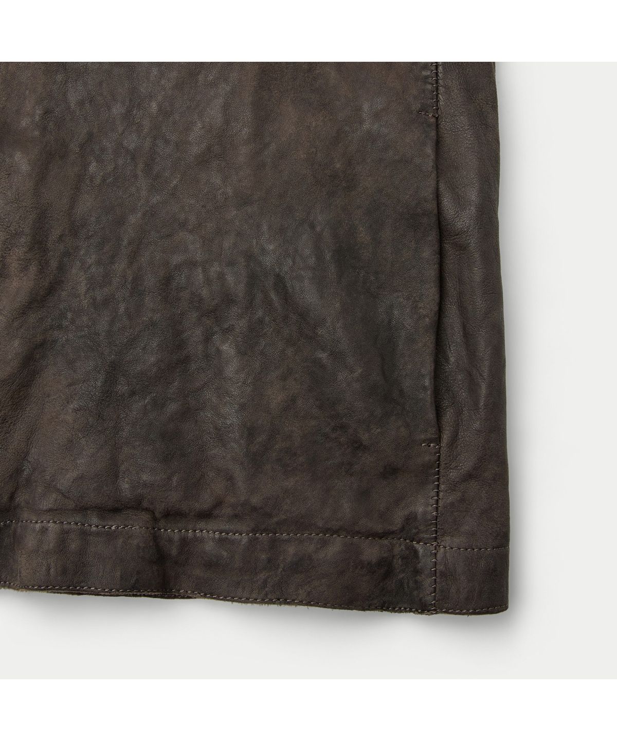 시리즈(SERIES) SALVATORE SANTORO ZIP-UP LEATHER JACKET SVUDW26001BRX