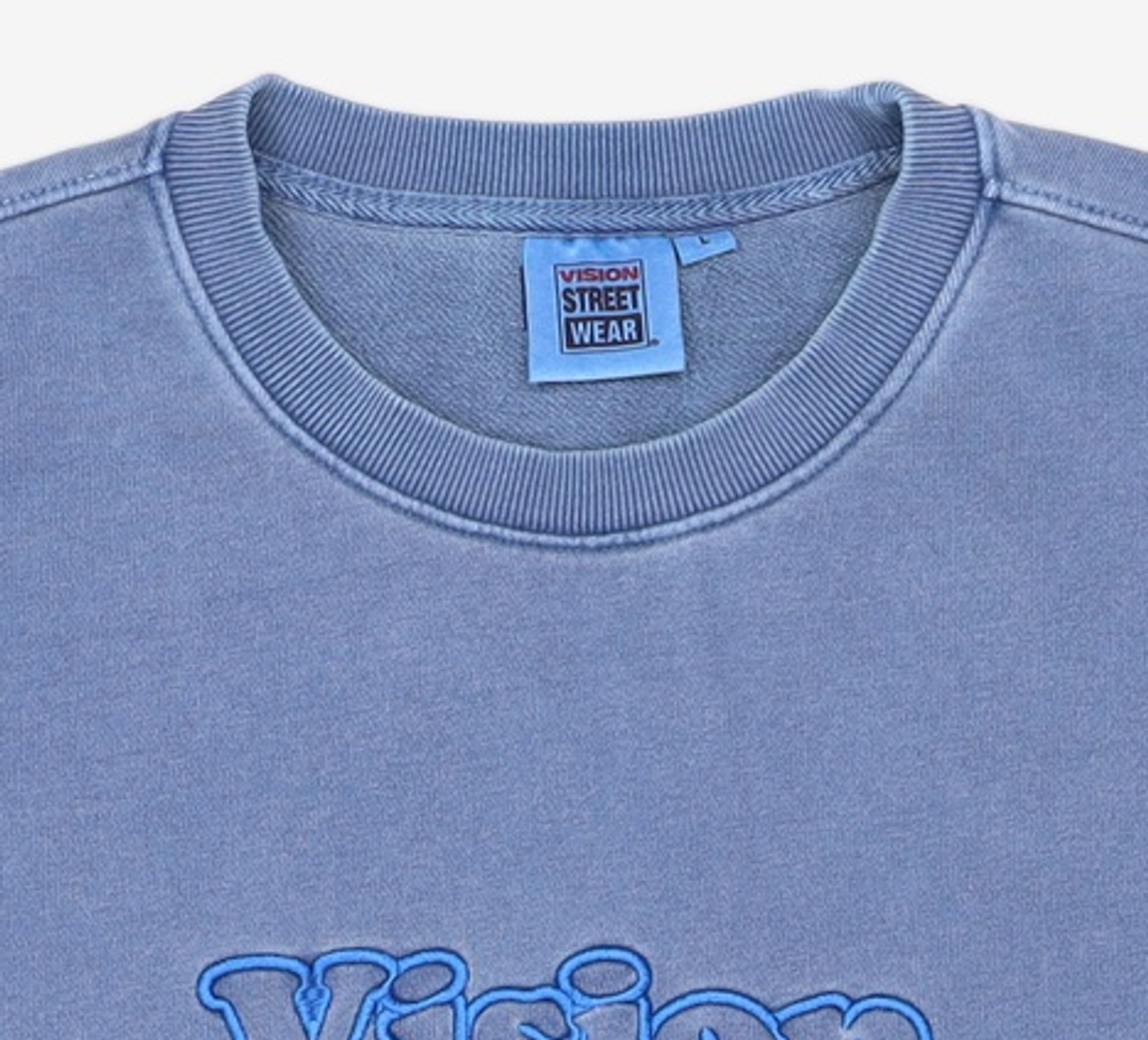 비전스트릿웨어(VISION STREETWEAR) VSW Line Crewneck Deep blue L