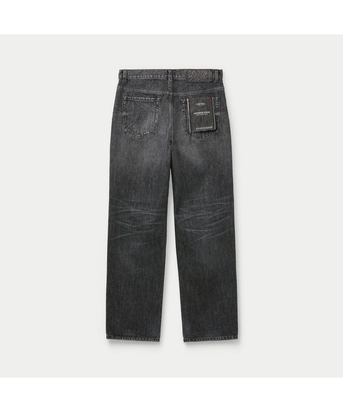 시리즈(SERIES) (SET UP) The Crafted Black Denim Pants SAPDW26721BKX