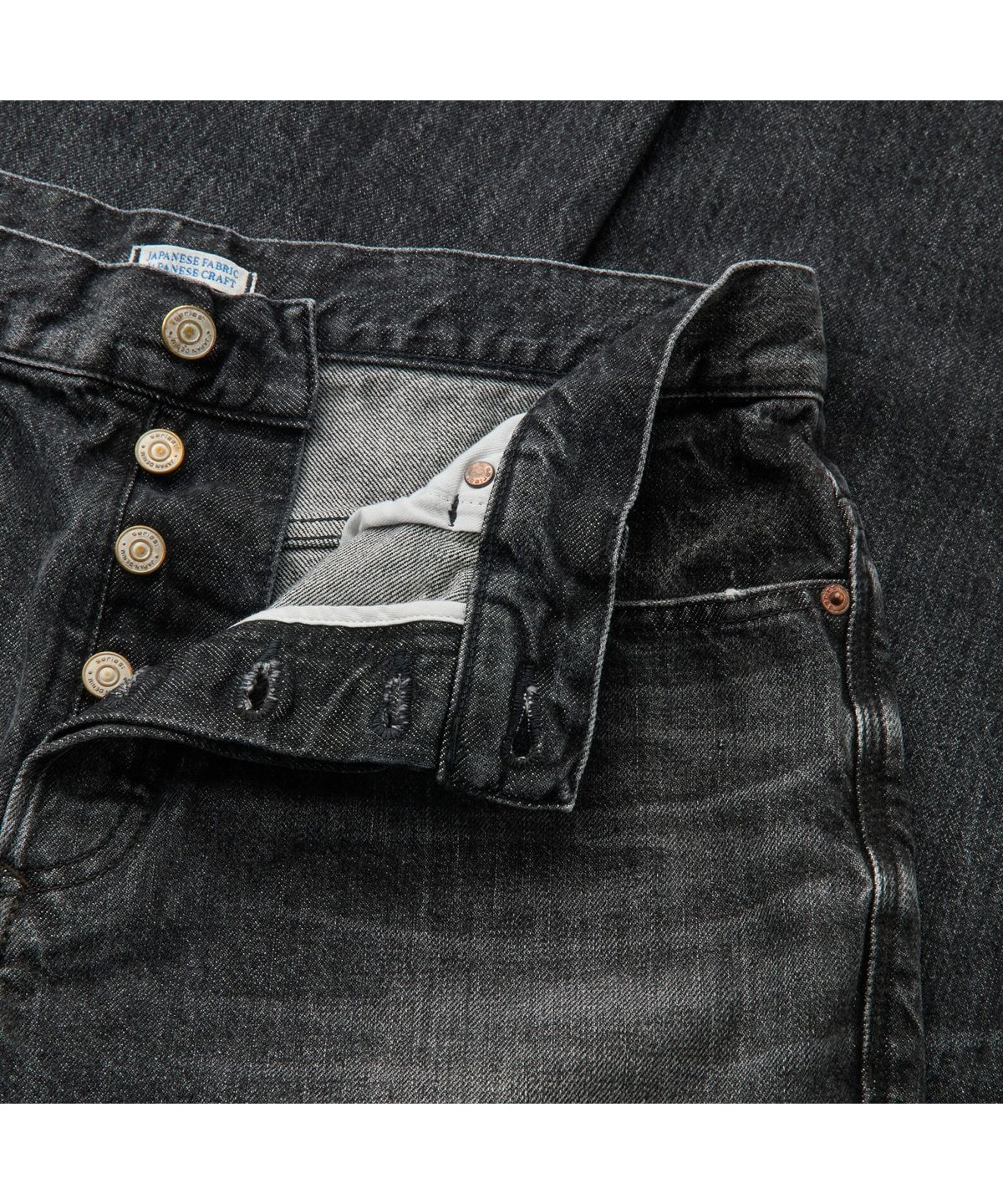 시리즈(SERIES) (SET UP) The Crafted Black Denim Pants SAPDW26721BKX