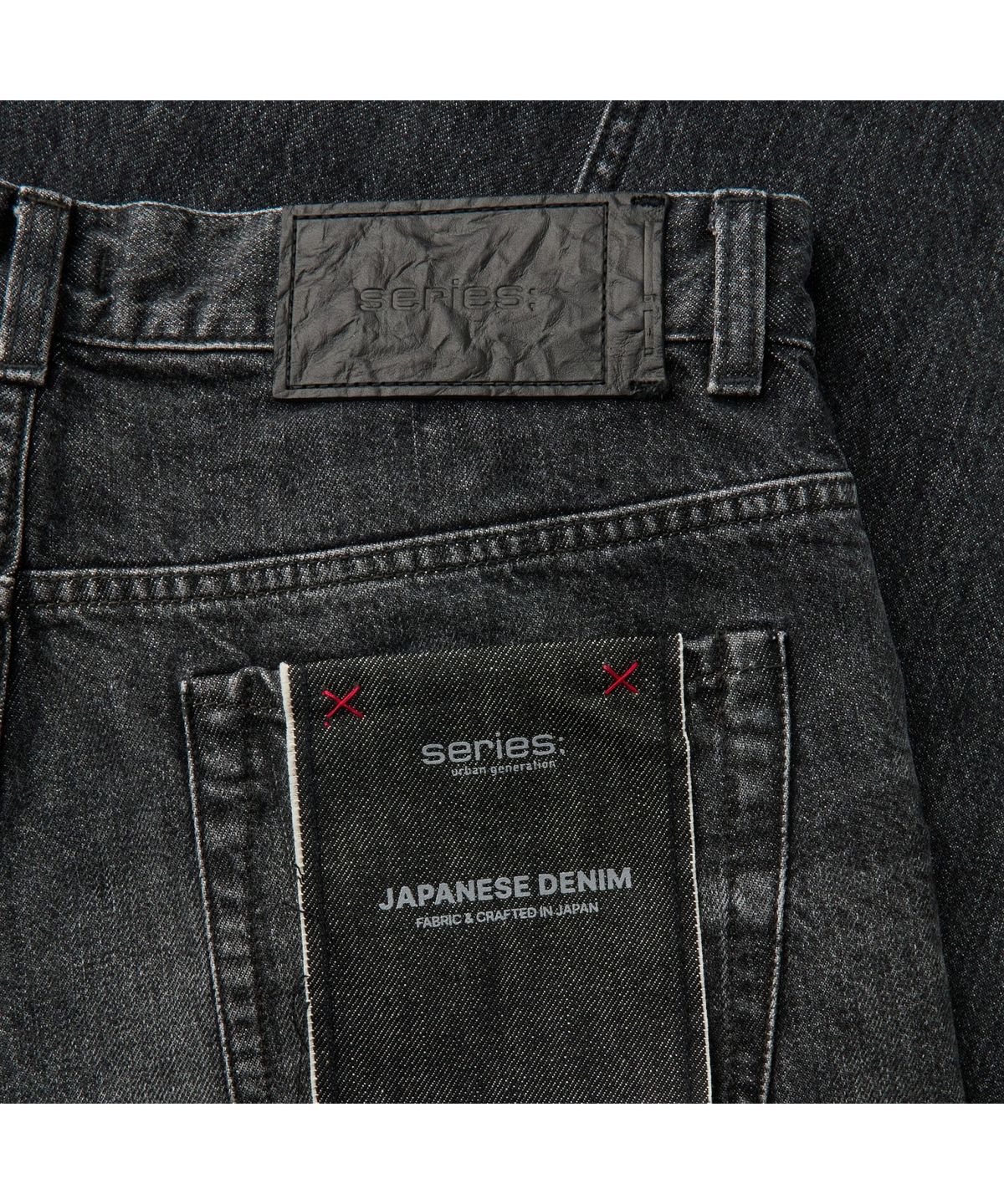 시리즈(SERIES) (SET UP) The Crafted Black Denim Pants SAPDW26721BKX