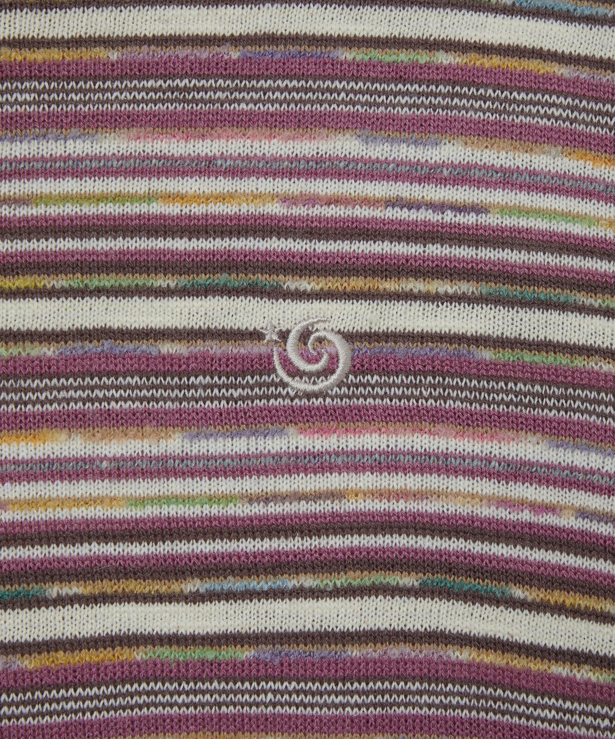 에이이에이이(AEAE) STRIPE KNIT HOODIE [PURPLE]