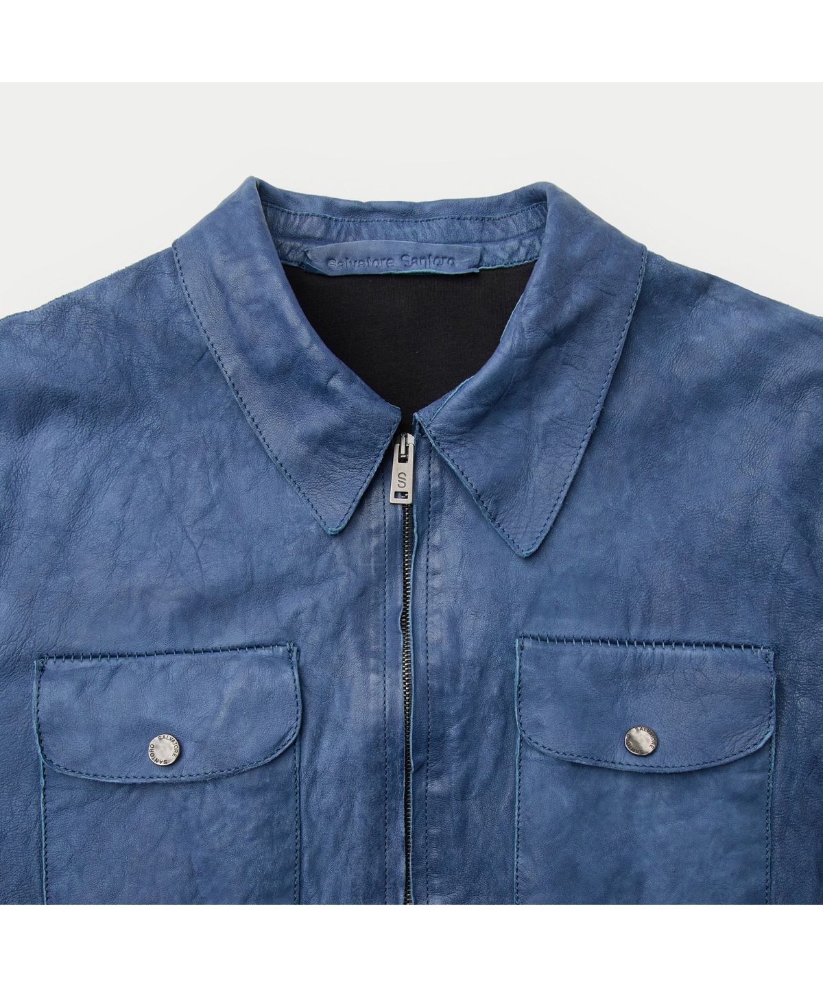시리즈(SERIES) SALVATORE SANTORO ZIP-UP LEATHER JACKET SVUDW26001BUX