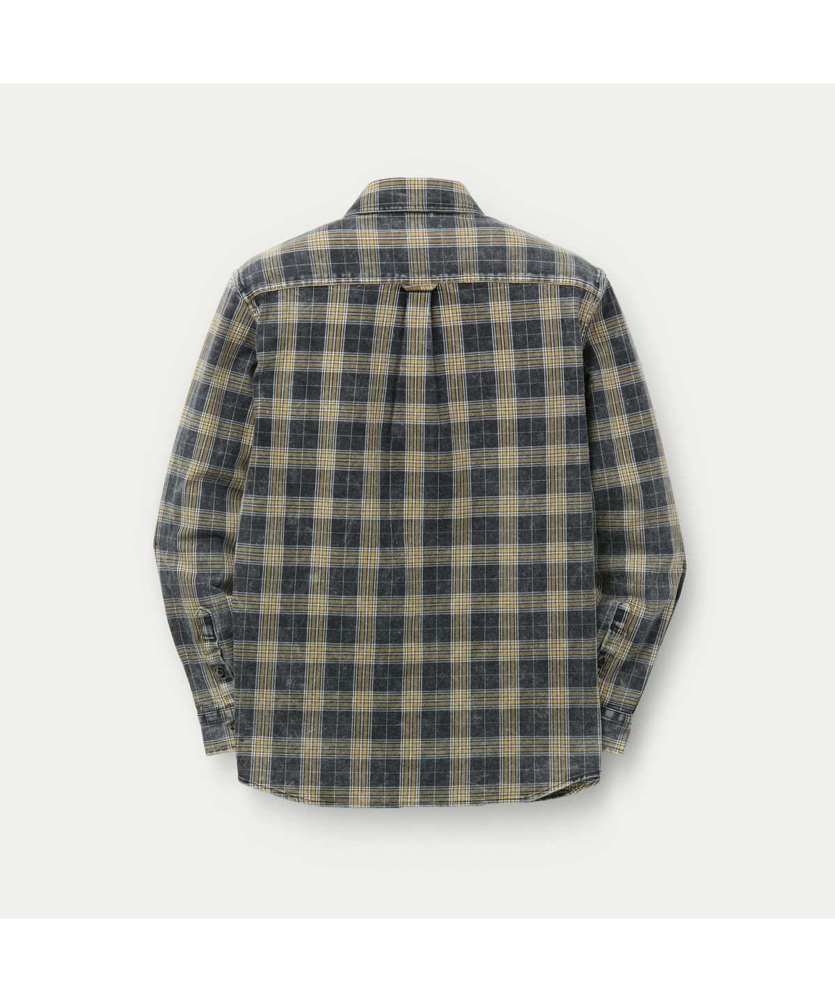시리즈(SERIES) [ISLAND DENIM] 워싱 옐로우 체크 셔츠(릴렉스핏) SASFW26431YEX
