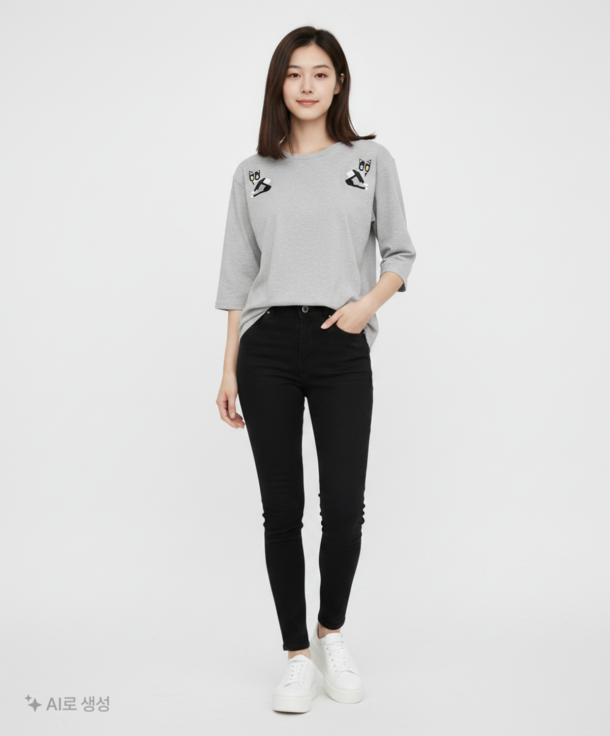 팬콧(PANCOAT) 긴소매 티셔츠 XS