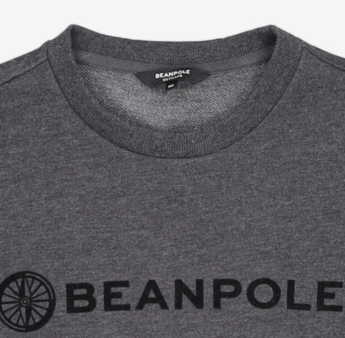 빈폴아웃도어(BEANPOLE OUTDOOR) 애쉬 공용 로고 프린트 스웨트셔츠 100