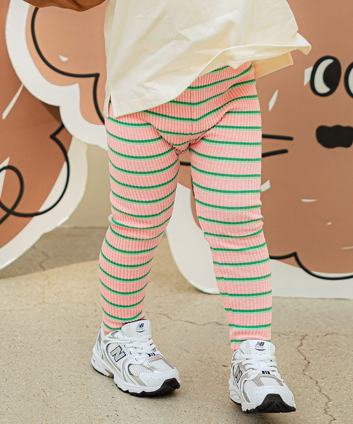 삠뽀요(PIMPOLLO) 젤리 유아 키즈 골지 레깅스