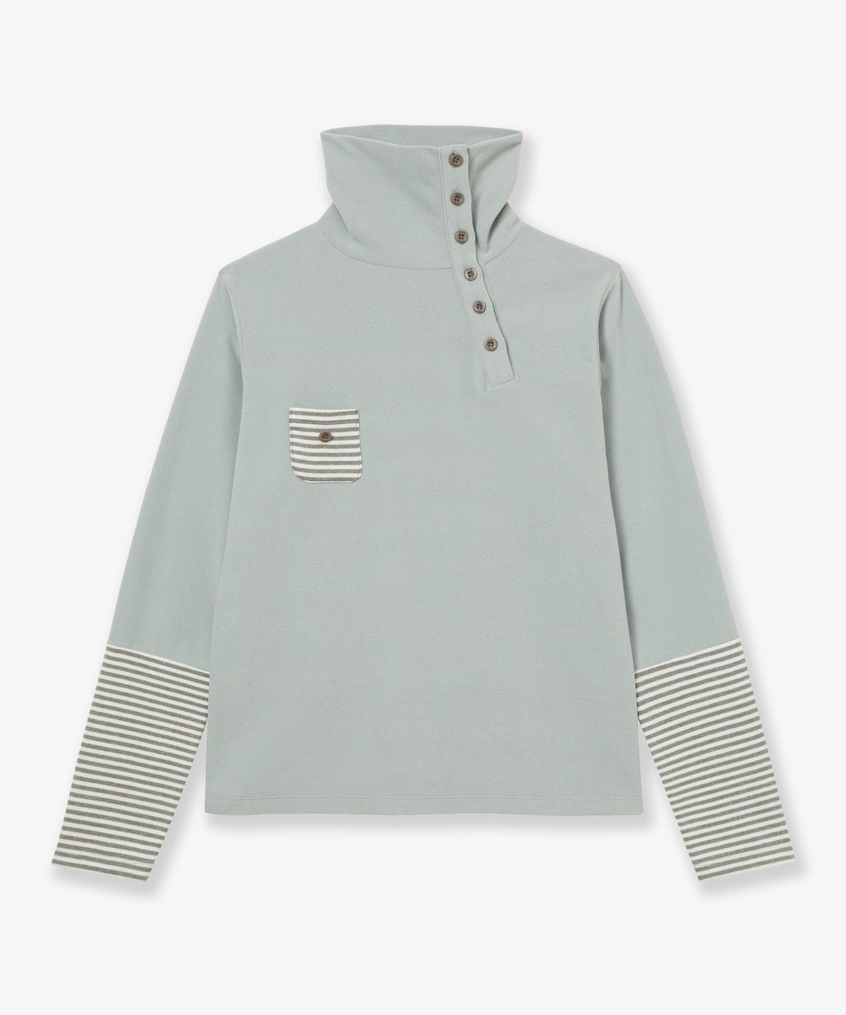 에이이에이이(AEAE) SLEEVE BLOCK HIGH NECK TEE [MINT]