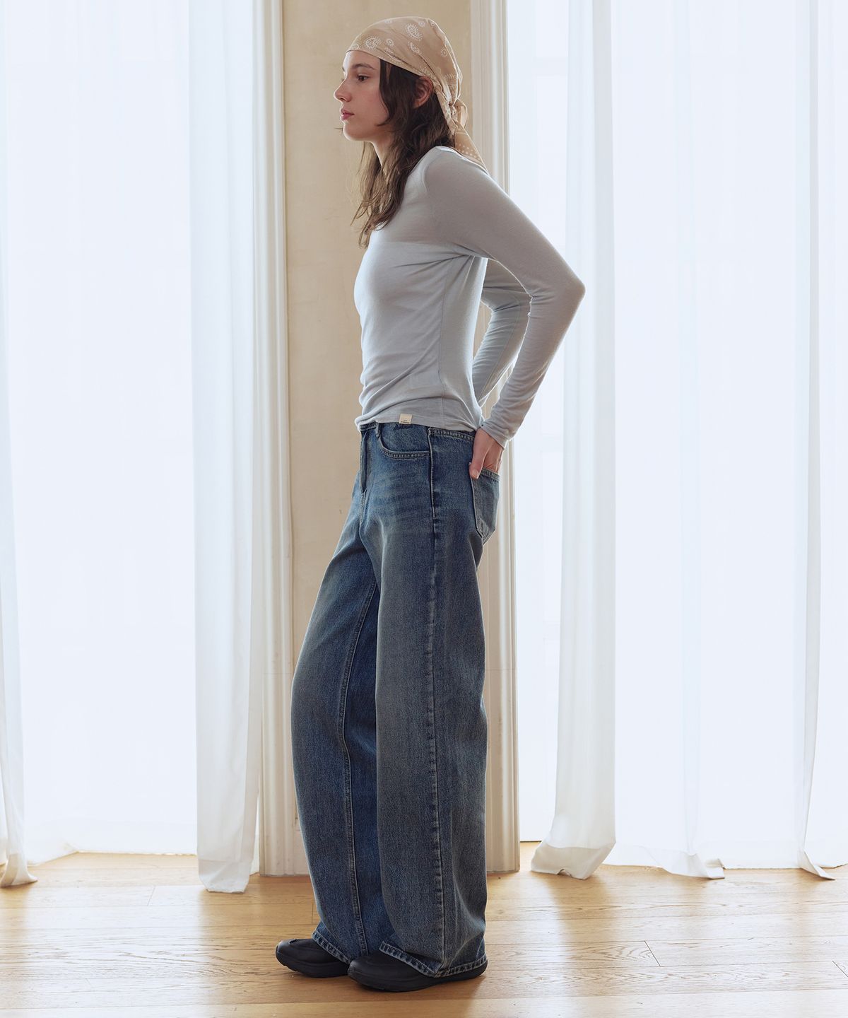 애프터아워즈(AFTERHOURS) STRAIGHT DENIM PANTS (BLUE)