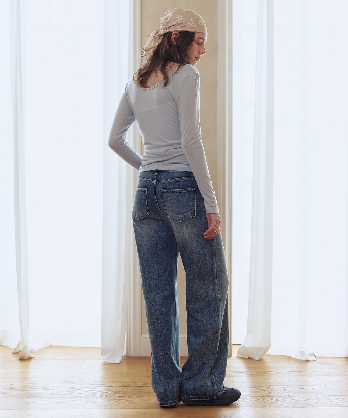 애프터아워즈(AFTERHOURS) STRAIGHT DENIM PANTS (BLUE)