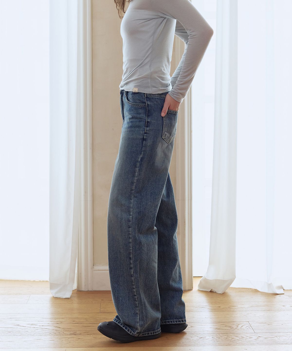 애프터아워즈(AFTERHOURS) STRAIGHT DENIM PANTS (BLUE)